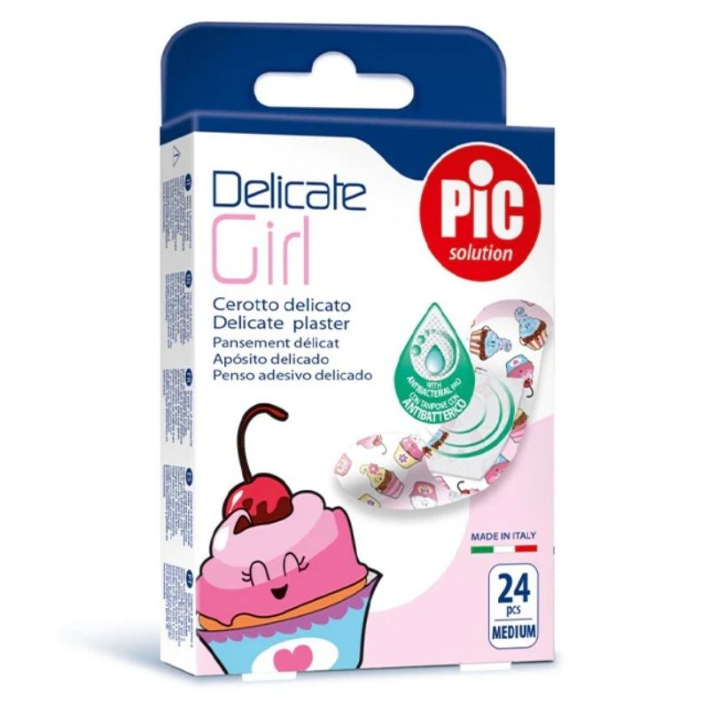 Băng cá nhân kháng khuẩn Delicate Girl hộp 24 miếng
