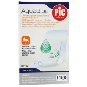 Băng có gạc vô trùng AquaBloc hộp 5 miếng (15x10cm)
