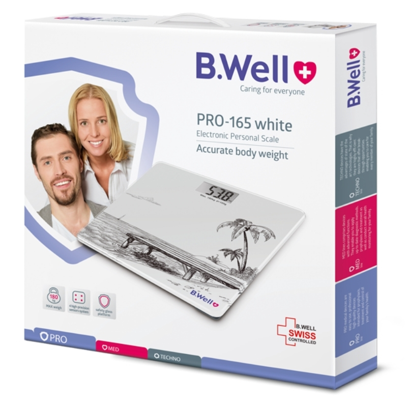 Cân sức khoẻ điện tử B.Well Swiss PRO-165 white - Ảnh 2