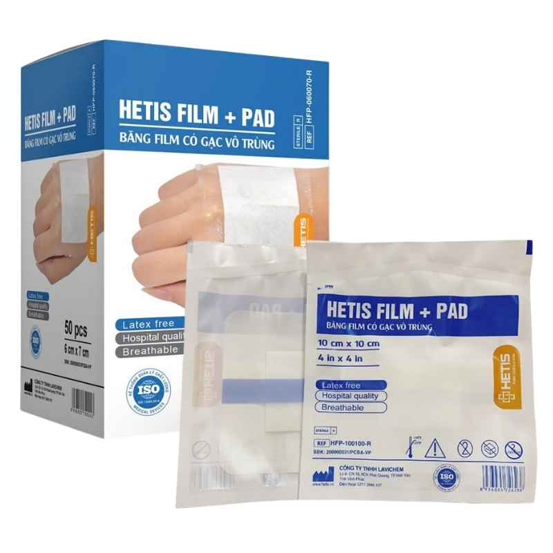 Gạc Hetis Film + Pad (10x10cm) - Ảnh 2