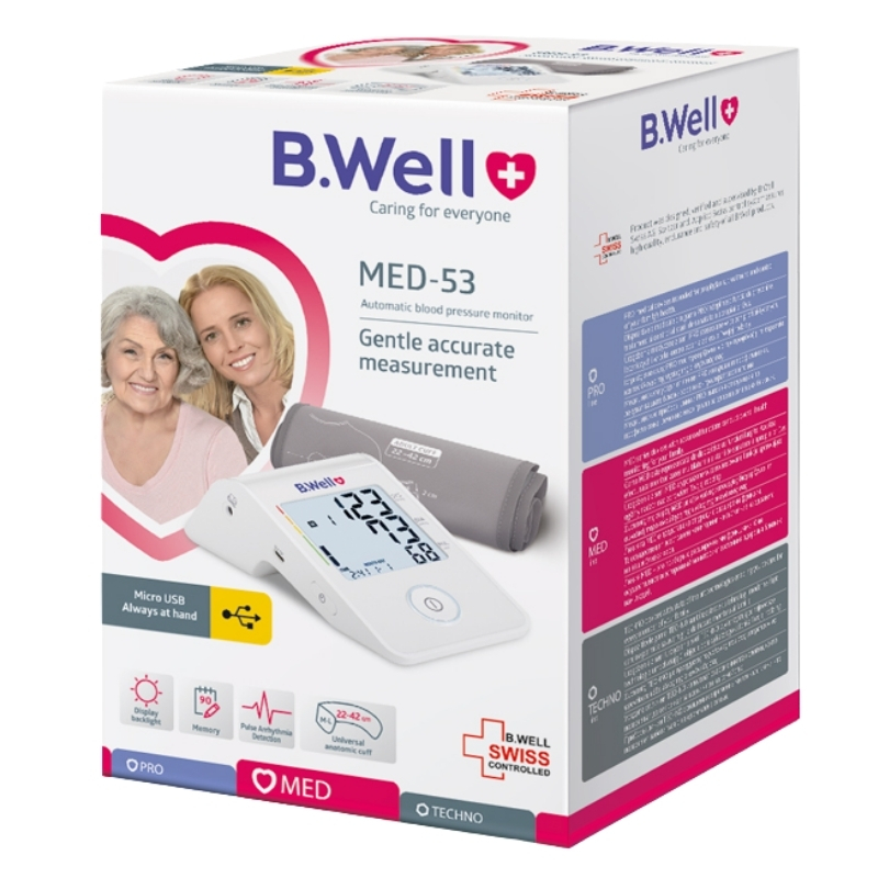 Máy đo huyết áp bắp tay B.Well Swiss MED-53 - Ảnh 2