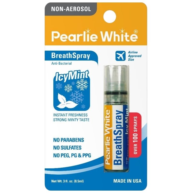 Xịt thơm miệng Pearlie White Icy Mint chai 8.5ml - Ảnh 2