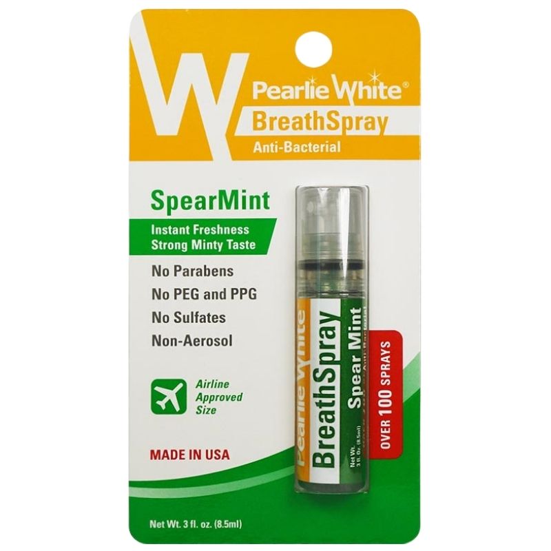 Xịt thơm miệng Pearlie White Spear Mint chai 8.5ml - Ảnh 2