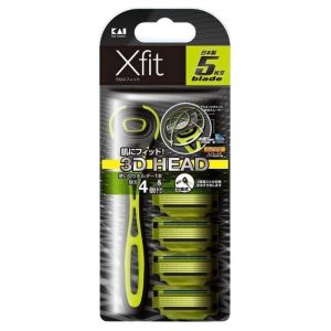 Dao cạo râu 5 lưỡi Nhật Xfit 5 Blade (4 đầu thay)