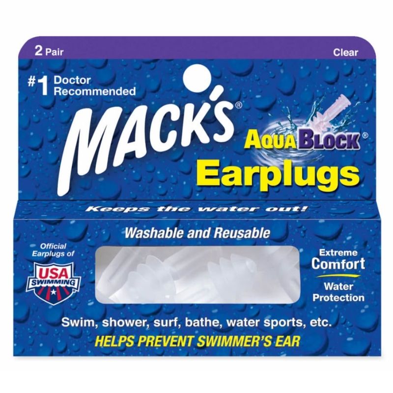 Hộp 1 đôi nút bịt tai Mack's Aqua Block màu tím