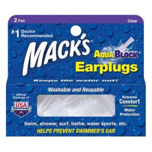 Hộp 1 đôi nút bịt tai Mack's Aqua Block màu trắng