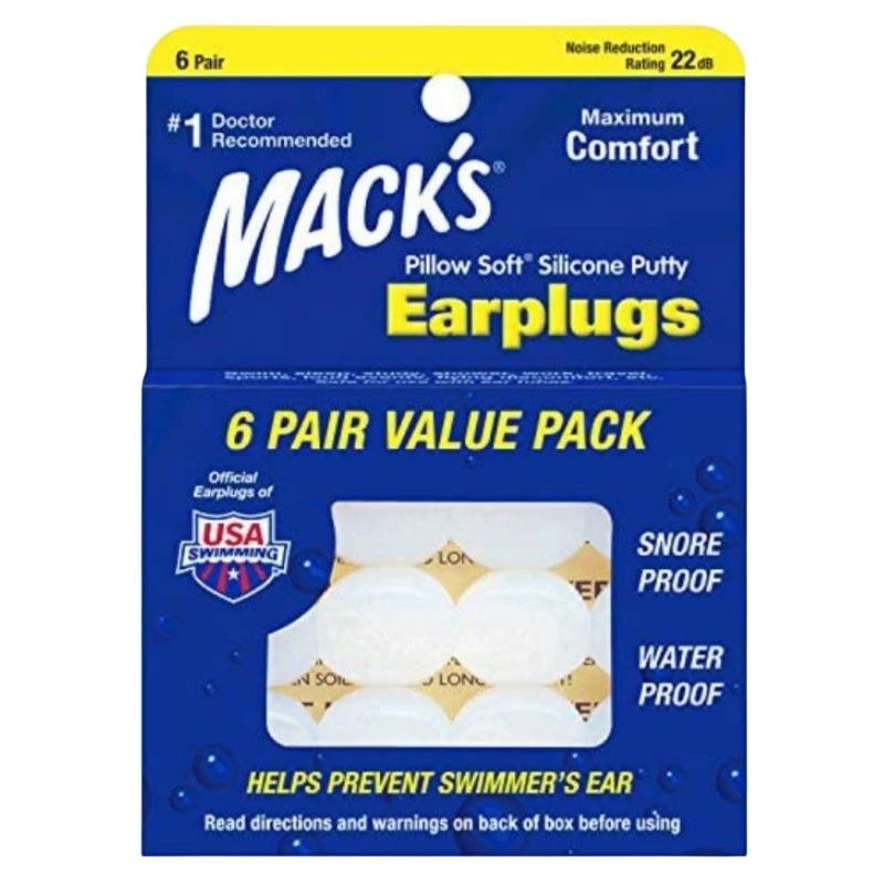 Hộp 6 đôi nút bịt tai chống ồn Pillow Soft Mack's