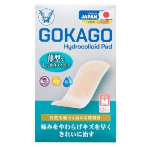 Miếng dán Gokago Hydrocolloid Pad chăm sóc vết thương size L hộp 8 miếng