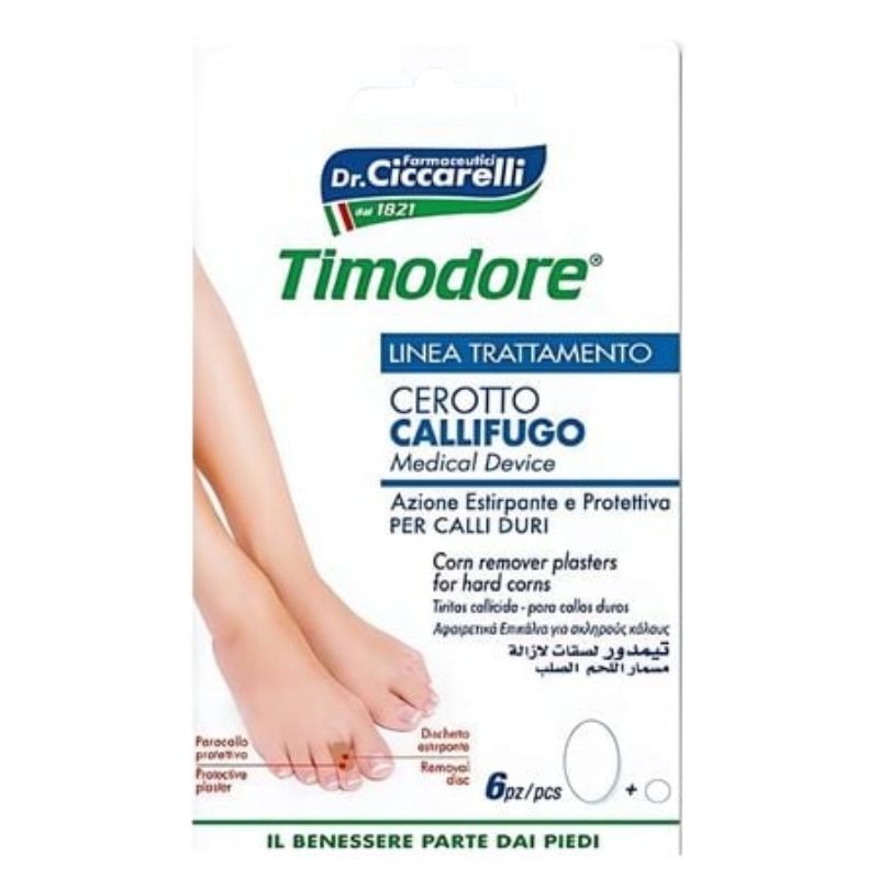 Miếng dán đệm hỗ trợ loại bỏ mụn cóc Timodore (1156Z02) 6 miếng/gói
