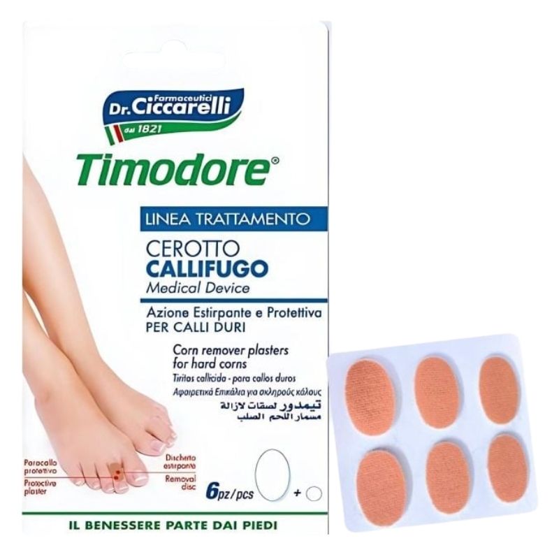 Miếng dán đệm hỗ trợ loại bỏ mụn cóc Timodore (1156Z02) 6 miếng/gói - Ảnh 2